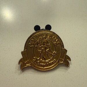 Disney Gold Pin Trading Badge